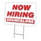 Signmission Now Hiring Councelors Yard Sign & Stake outdoor plastic coroplast window, C-1216 COUNCELORS C-1216 COUNCELORS - alternate 1